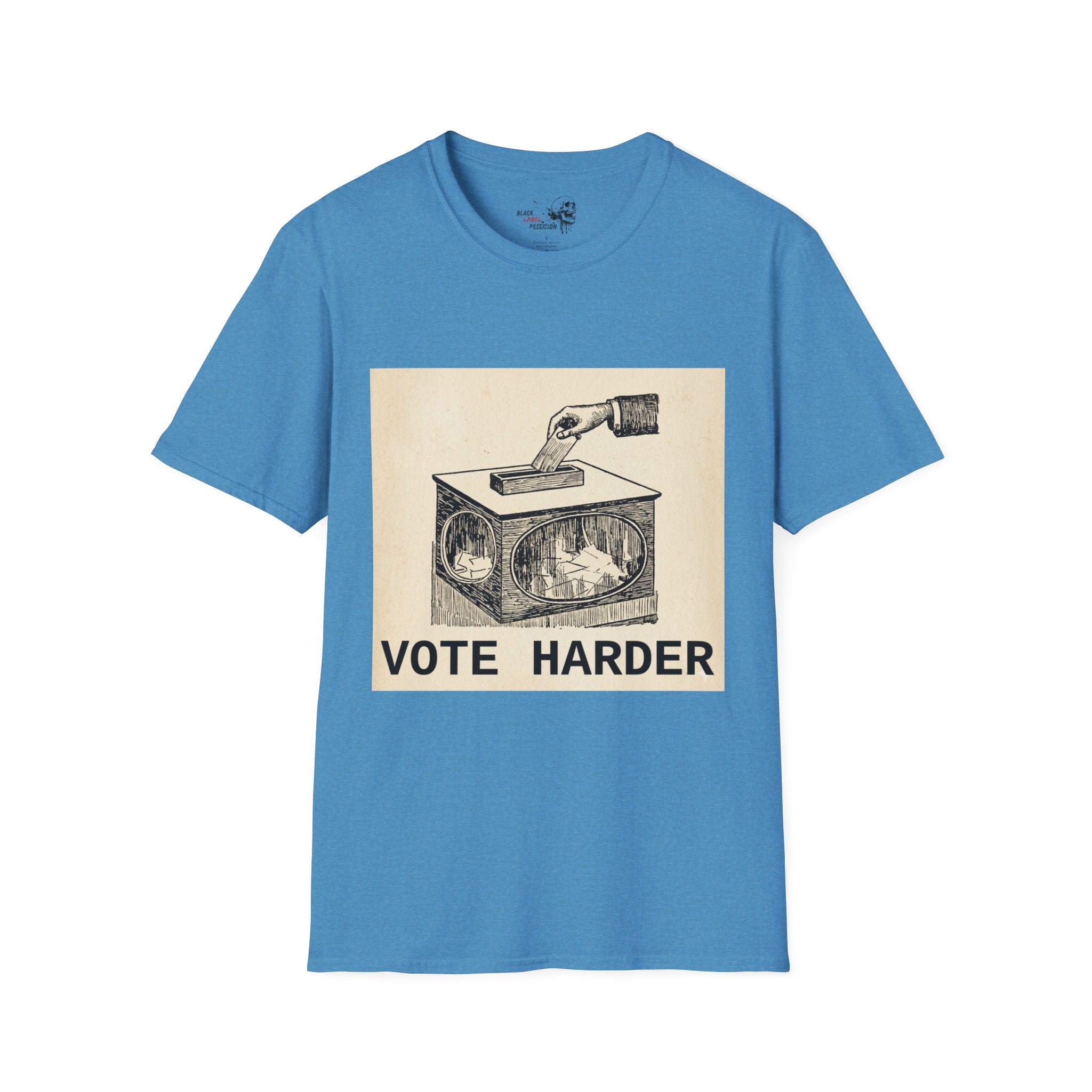 Vote Harder Vintage Ballot Box T-Shirt