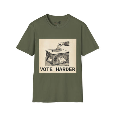 Vote Harder Vintage Ballot Box T-Shirt