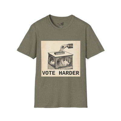 Vote Harder Vintage Ballot Box T-Shirt