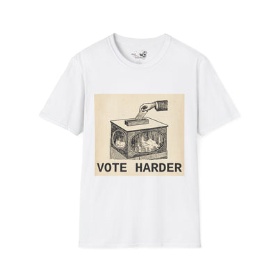 Vote Harder Vintage Ballot Box T-Shirt