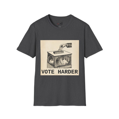 Vote Harder Vintage Ballot Box T-Shirt